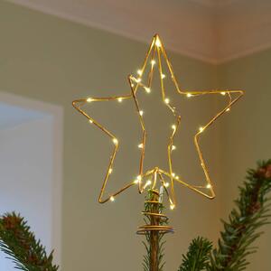 Dekoračná LED lampa Christmas Top, zlatá