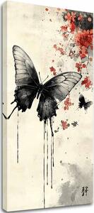 Obraz Motýľa - Japonský Minimalizmus - 50x100 cm