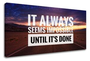 Motivačný obraz na stenu o vytrvalosti_001 - 30x60 cm