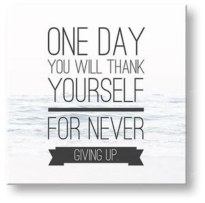 Motivačný obraz na stenu o vytrvalosti_003 - 30x30 cm