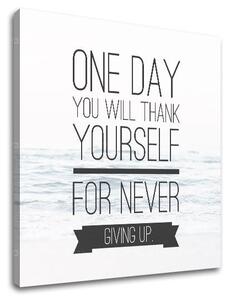 Motivačný obraz na stenu o vytrvalosti_003 - 30x30 cm