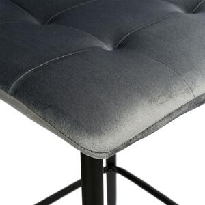 ViaDomo Via Domo - Barová stolička Tettoia - šedá - 43x110x50 cm