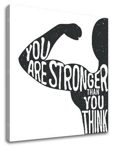 Motivačný obraz na stenu You are stronger - 30x30 cm