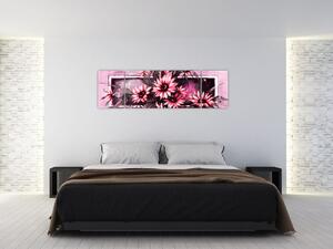 Obraz kvetín na stenu (Obraz 170x50cm)