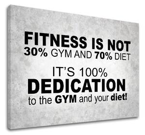 Motivačný obraz na stenu Fitness is not - 20x30 cm