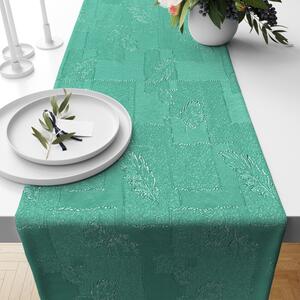 Ervi dekoračný behúň na stôl - Estella listy zelená