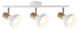 RABALUX 5945 Holly spot E14 3x40W biela, imitácia dreva