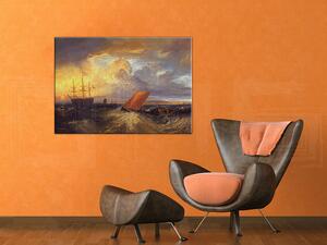 Obraz na plátne SHEERNESS VISTA DAL NORE – William Turner - 100x70 cm