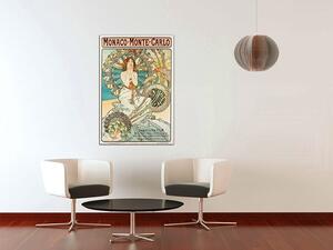 Obraz na plátne MONACO MONTE CARLO – Alfons Mucha - 70x50 cm