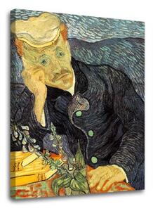Obraz na plátne Vincent van Gogh - Portrét dr. Gacheta - 30x40 cm