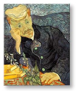 Obraz na plátne Vincent van Gogh - Portrét dr. Gacheta - 30x40 cm