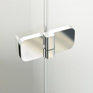 Ravak - Sprchové dvere s pevnou stenou Brilliant BSDPS-120/90 ľavá - chróm, transparentné sklo