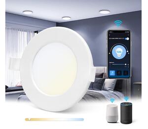 Aigostar - LED Stmievateľné podhľadové svietidlo LED/6W/230V pr. 11,5 cm Wi-Fi