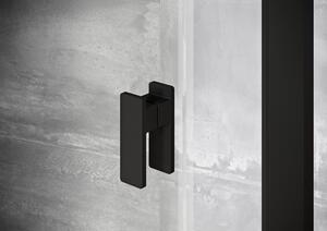 Ravak - Sprchové dvere dvojdielne Nexty NDOP2-110 - čierna, transparentné sklo