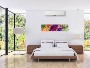 Farebný abstraktný obraz (Obraz 160x40cm)
