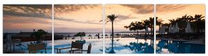 Obraz bazéna v Stredozemí (Obraz 160x40cm)