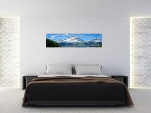 Obraz - zasnežené vrcholky hôr (Obraz 160x40cm)