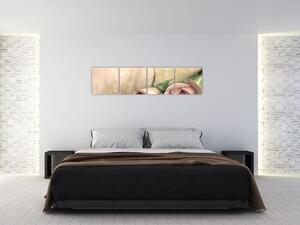 Obraz na stenu - ruže (Obraz 160x40cm)