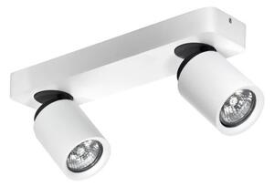 AZZARDO AZ0663 DECOline TOMI 2 WHITE stropné/nástenné svietidlo 2xGU10 50W IP20 biela/šedá