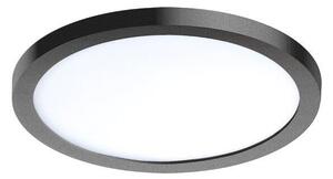 AZZARDO AZ2840 DECOline SLIM 15 ROUND 3000K IP44 BLACK zápustné LED svietidlo 12W/1000lm IP44 čierna