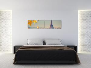 Moderný obraz Paríža - Eiffelova veža (Obraz 160x40cm)