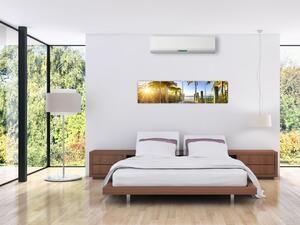 Moderný obraz do bytu - tropický raj (Obraz 160x40cm)