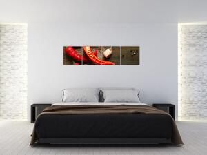 Obraz - chilli papriky (Obraz 160x40cm)