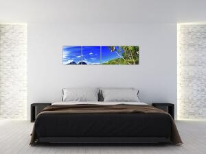 Obraz do bytu - piesočná pláž (Obraz 160x40cm)