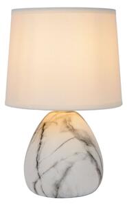 LUCIDE 47508/81/31 MARMO Lampička E14 1x40W biela/biela