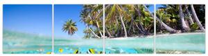 Obraz tropického mora (Obraz 160x40cm)