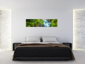 Horská riečka - moderný obraz (Obraz 160x40cm)