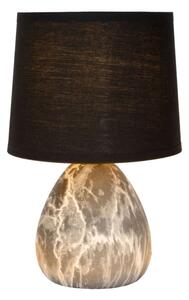 LUCIDE 47508/81/30 MARMO Lampička E14 1x40W čierna, biela
