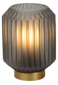 LUCIDE 45595/01/51 SUENO Lampička E14 1x40W saténová šedá, matná zlatá/mosadz