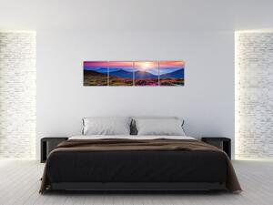 Moderné obraz horskej prírody (Obraz 160x40cm)