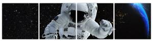Obraz astronauta vo vesmíre (Obraz 160x40cm)