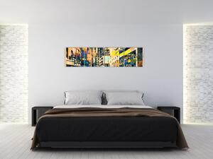 Moderný abstraktný obraz (Obraz 160x40cm)