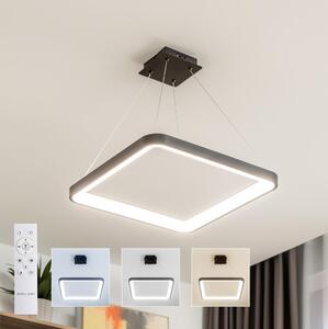 Brilagi - LED stmievateľný luster na lanku FALCON SLIM LED/50W/230V 50x50 cm čierna + diaľkový ovládač