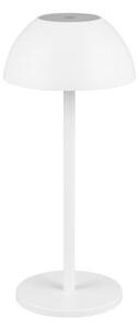 TRIO Reality R54106131 RICARDO vonkajšia dotyková stolná lampa SMD LED V300mm 1,7W/240lm 3000K IP54 biela matná, nabíjateľná batéria, USB-C port