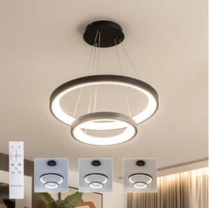 Brilagi - stmievateľný LED luster na lanku FALCON SLIM LED/68W/230V, priemer 50 cm, čierna, s diaľkovým ovládaním