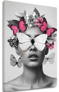 Obraz Butterfly Vision | Talianske plátno - 60x90 cm
