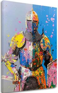 Obraz Graffiti Knight | Talianske plátno - 60x90 cm