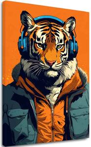 Obraz Tiger Vibes | Talianske plátno - 60x90 cm