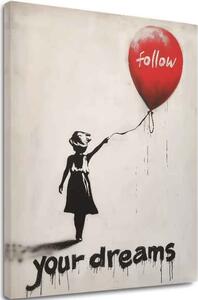 Obraz Follow Your Dreams | Talianske plátno - 40x50 cm