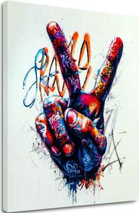 Obraz Peace Hand | Talianske plátno - 40x50 cm