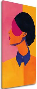 Obraz Vibrant Silhouette | Talianske plátno - 40x80 cm