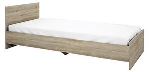 Drevená posteľ Arkadia 90x200 cm, dub sonoma, bez matraca