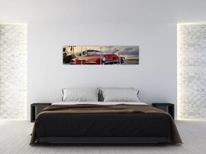 Obraz červeného auta (Obraz 160x40cm)