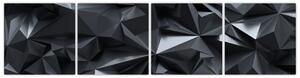Čiernobiely obraz - abstrakcie (Obraz 160x40cm)