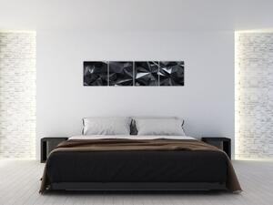Čiernobiely obraz - abstrakcie (Obraz 160x40cm)