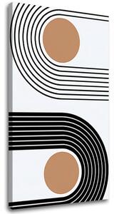 Obraz na plátne ABSTRAKTNÉ ČIARY 002 - 40x70 cm